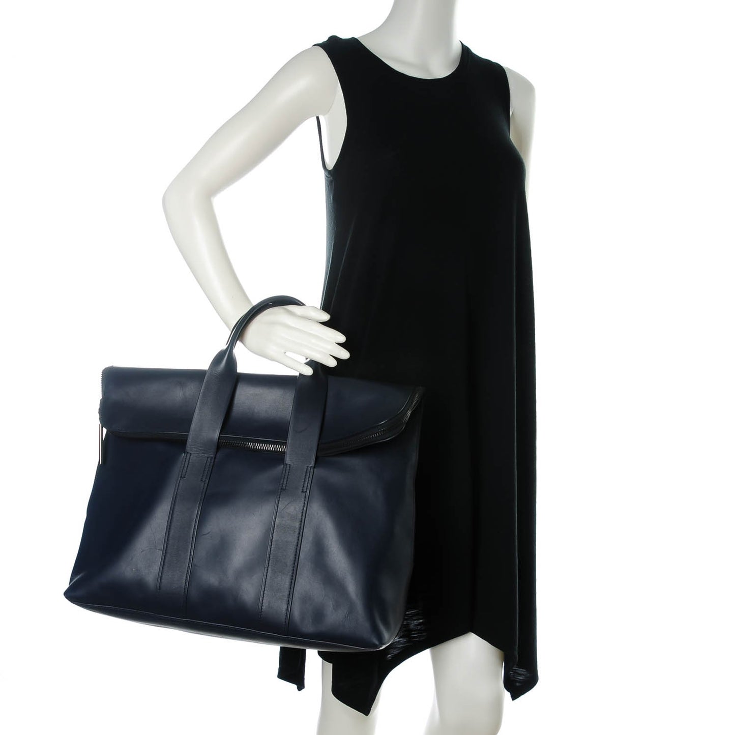 3.1 Calfskin Tri-Color 31 Hour Bag Navy