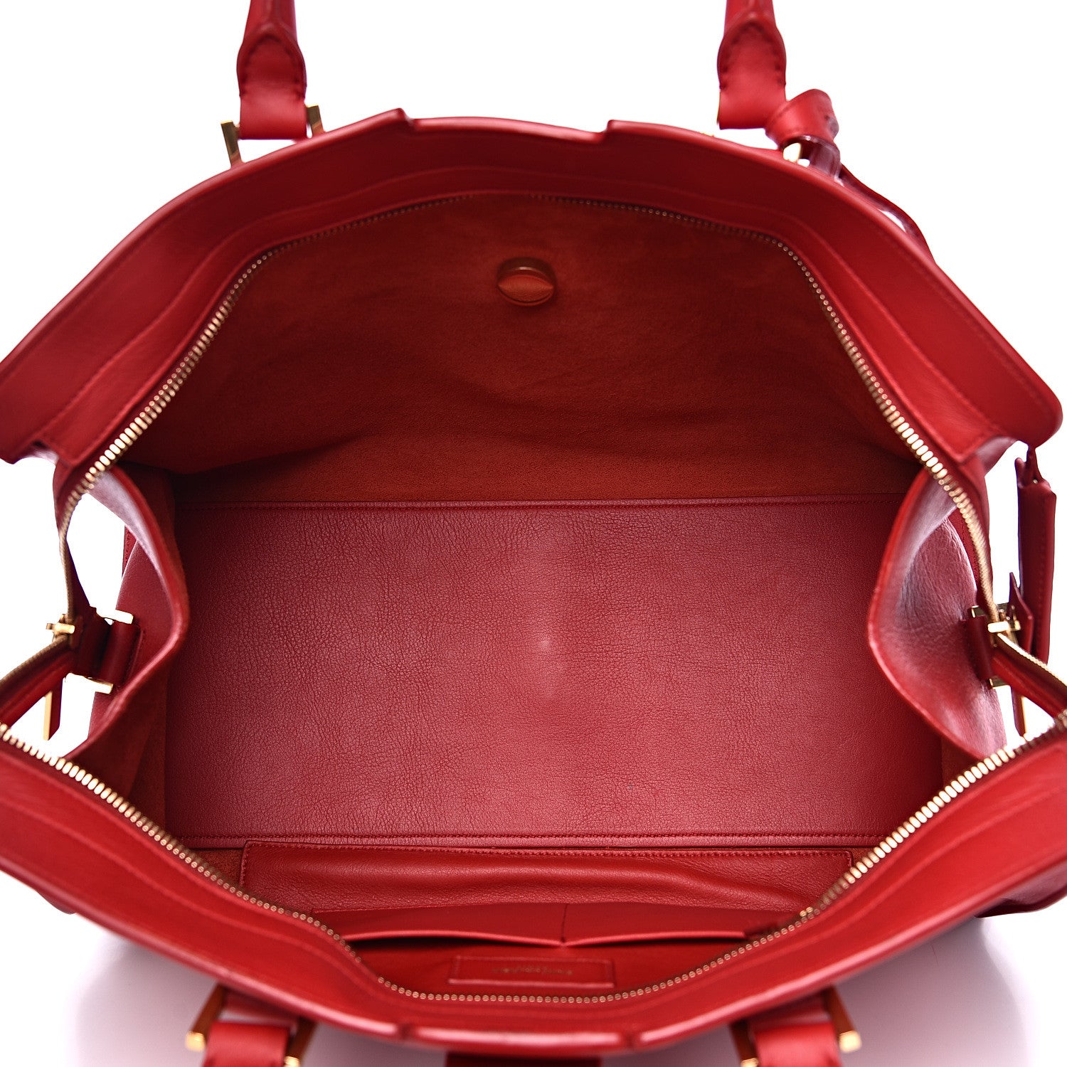 Saint Laurent Calfskin Medium Classic Y Cabas Red 4 of 10