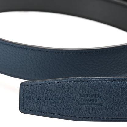 Hermes Box Togo 32mm Au Carre H Belt 100 40 Black Bleu De Prusse 5 of 8