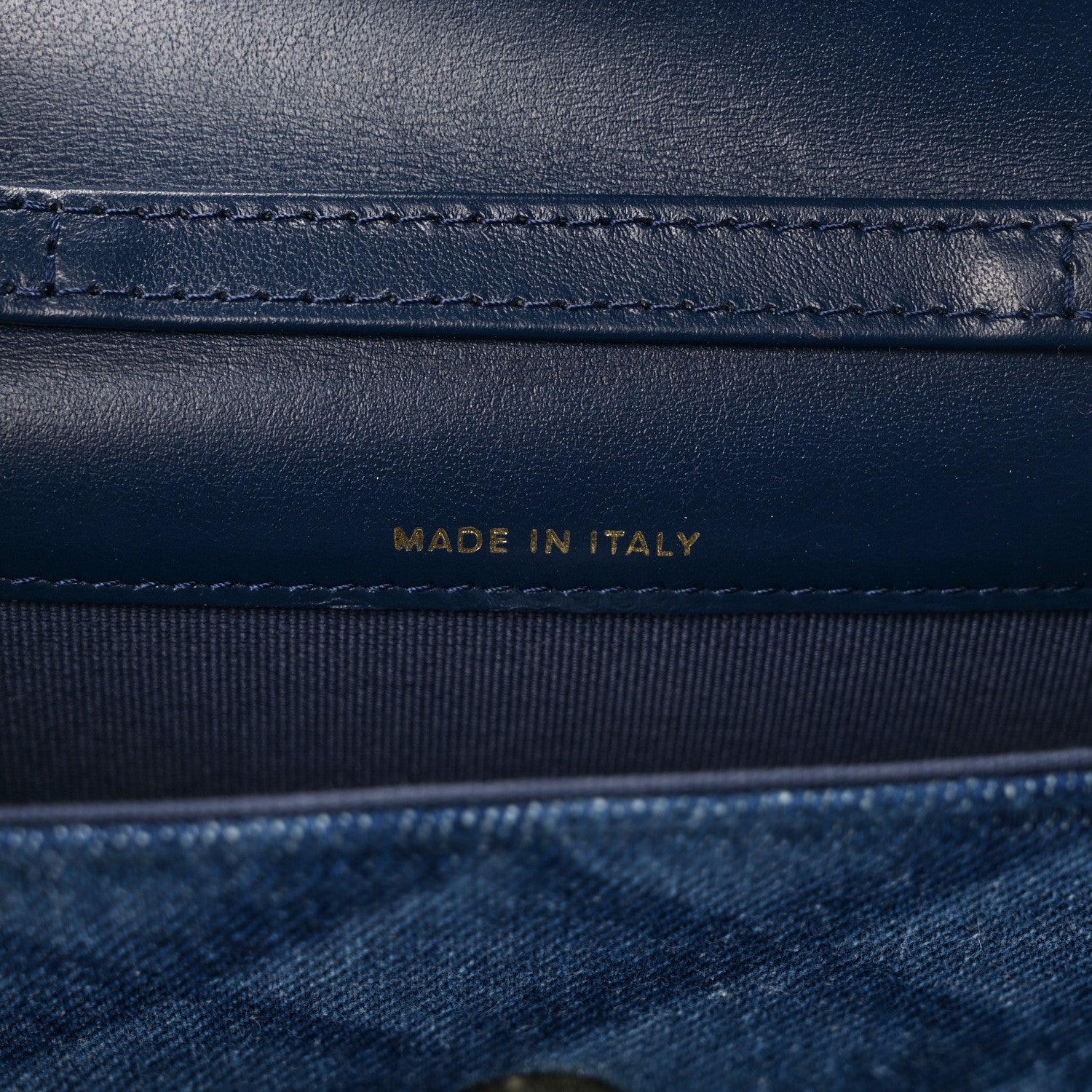 Chanel Denim Printed Belt Bag Dark Blue 7 of 11