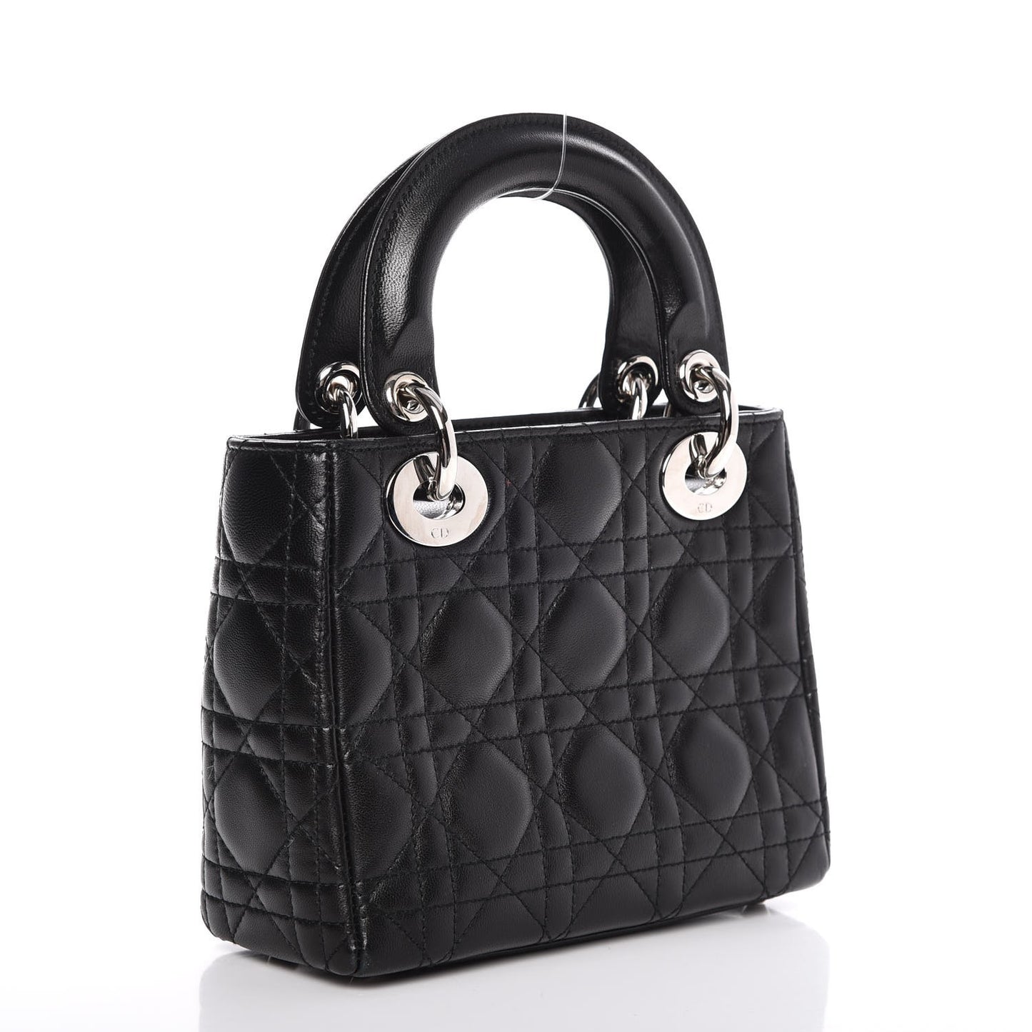 Lambskin Cannage Mini Lady Dior Black