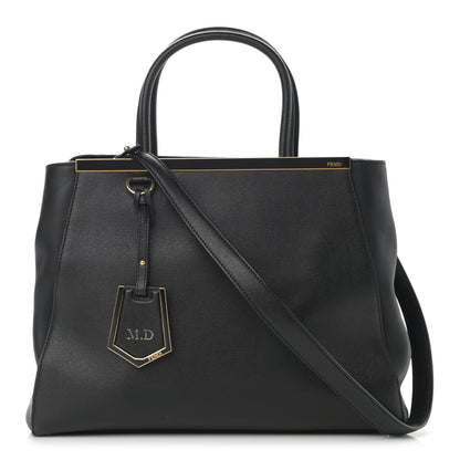 Fendi Vitello Elite Regular 2Jours Tote Black 1 of 18