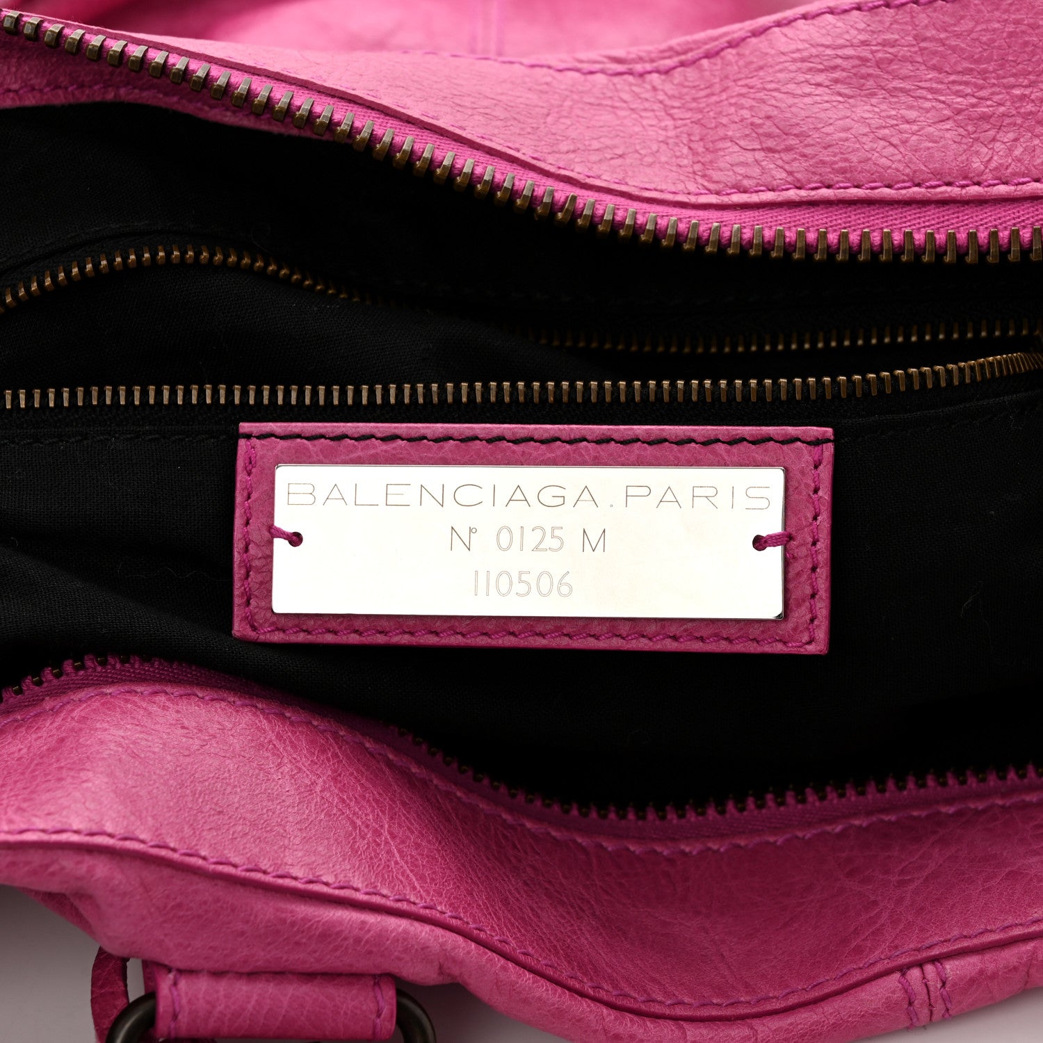 Balenciaga Agneau Classic Hardware Weekender Cyclamen Fucsia 6 of 12