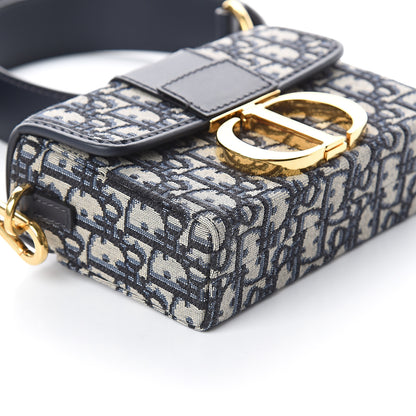 Christian Dior Oblique 30 Montaigne Box Bag Blue 6 of 7