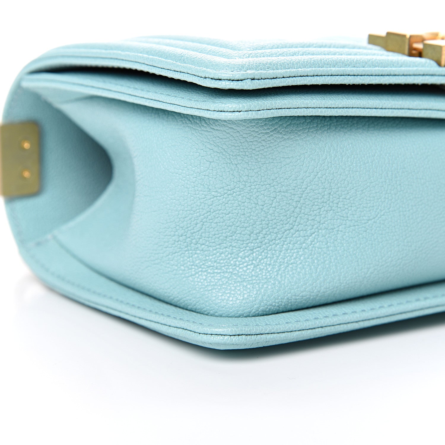 Chanel Caviar Quilted Small Boy Flap Light Blue 8 of 10