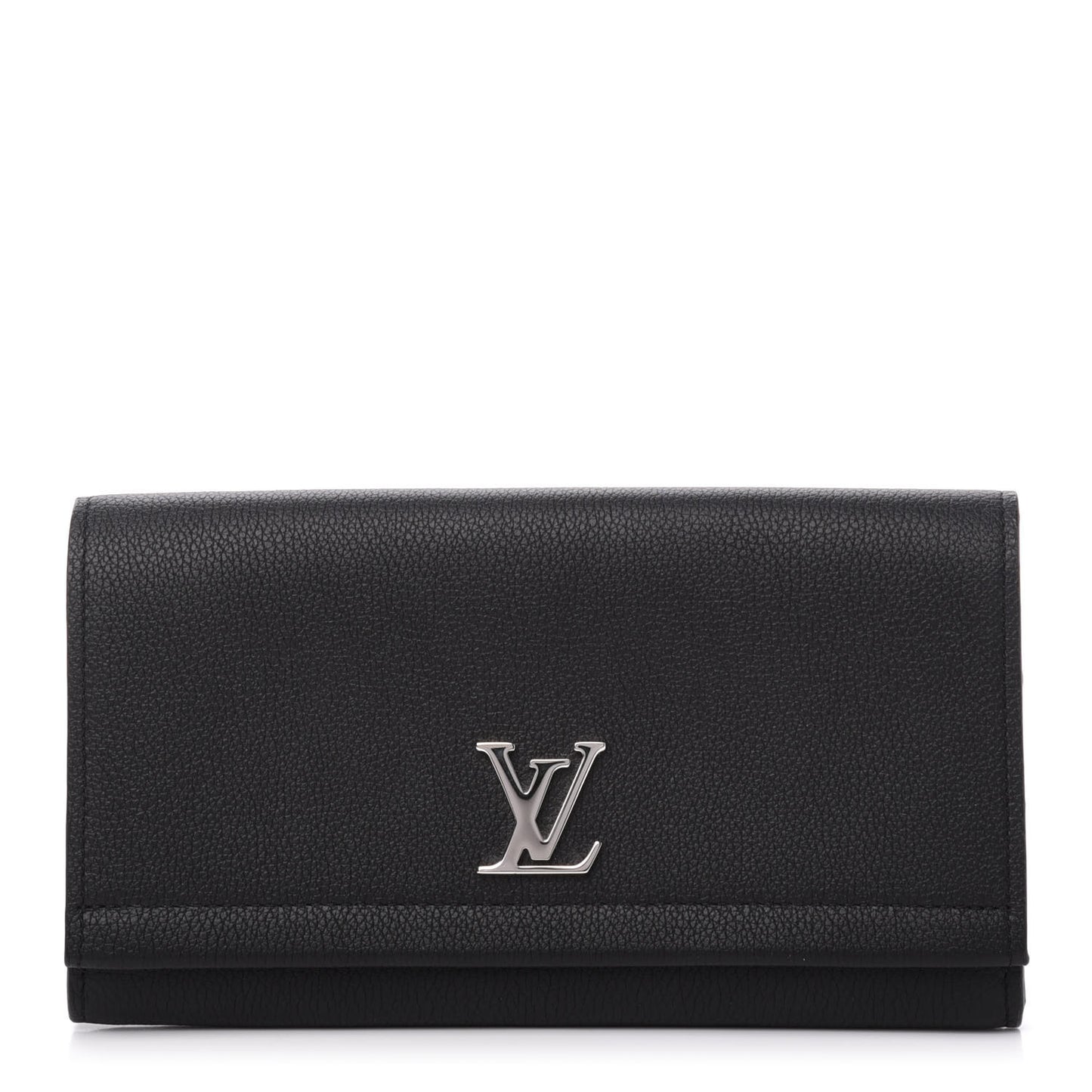 Calfskin Lockme II Wallet Black