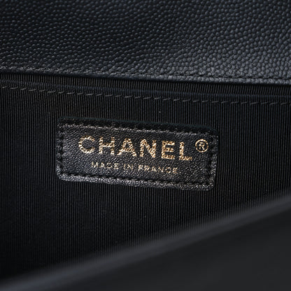 Chanel Caviar Quilted Medium Boy Flap Black 6 of 11