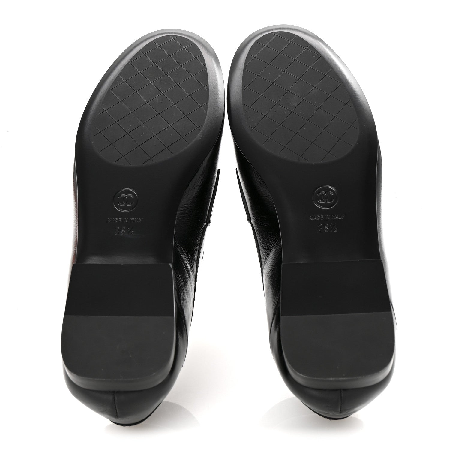 Chanel Calfskin CC Moccasin Loafers 38.5 Black 12 of 20
