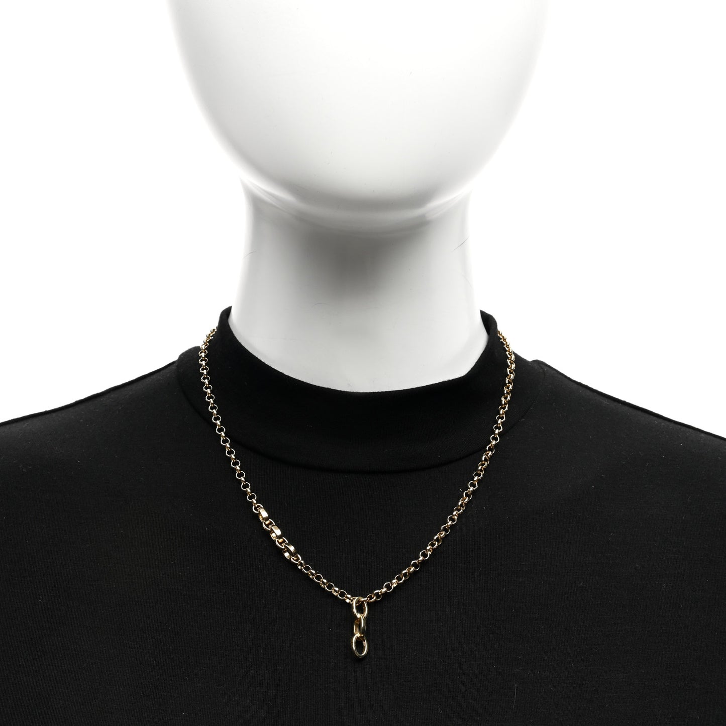 18K Yellow Gold Medium Belcher Flexible Extension Chain Necklace