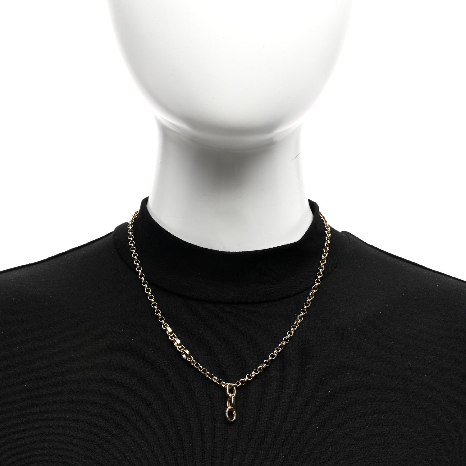 Foundrae 18K Yellow Gold Medium Belcher Flexible Extension Chain Necklace 2 of 5