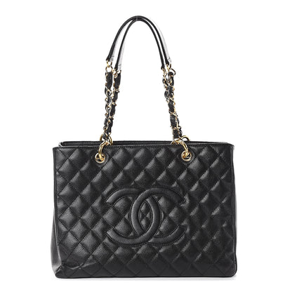 Chanel Caviar Quilted Grand Shopping Tote GST Black 1 of 9