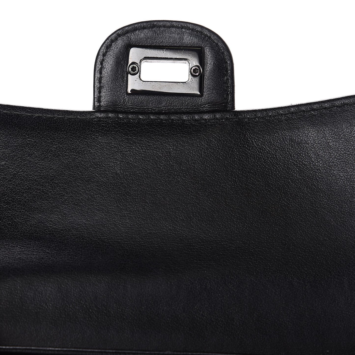 Aged Calfskin Chevron Quilted Reissue Medium Flap Wallet So Black