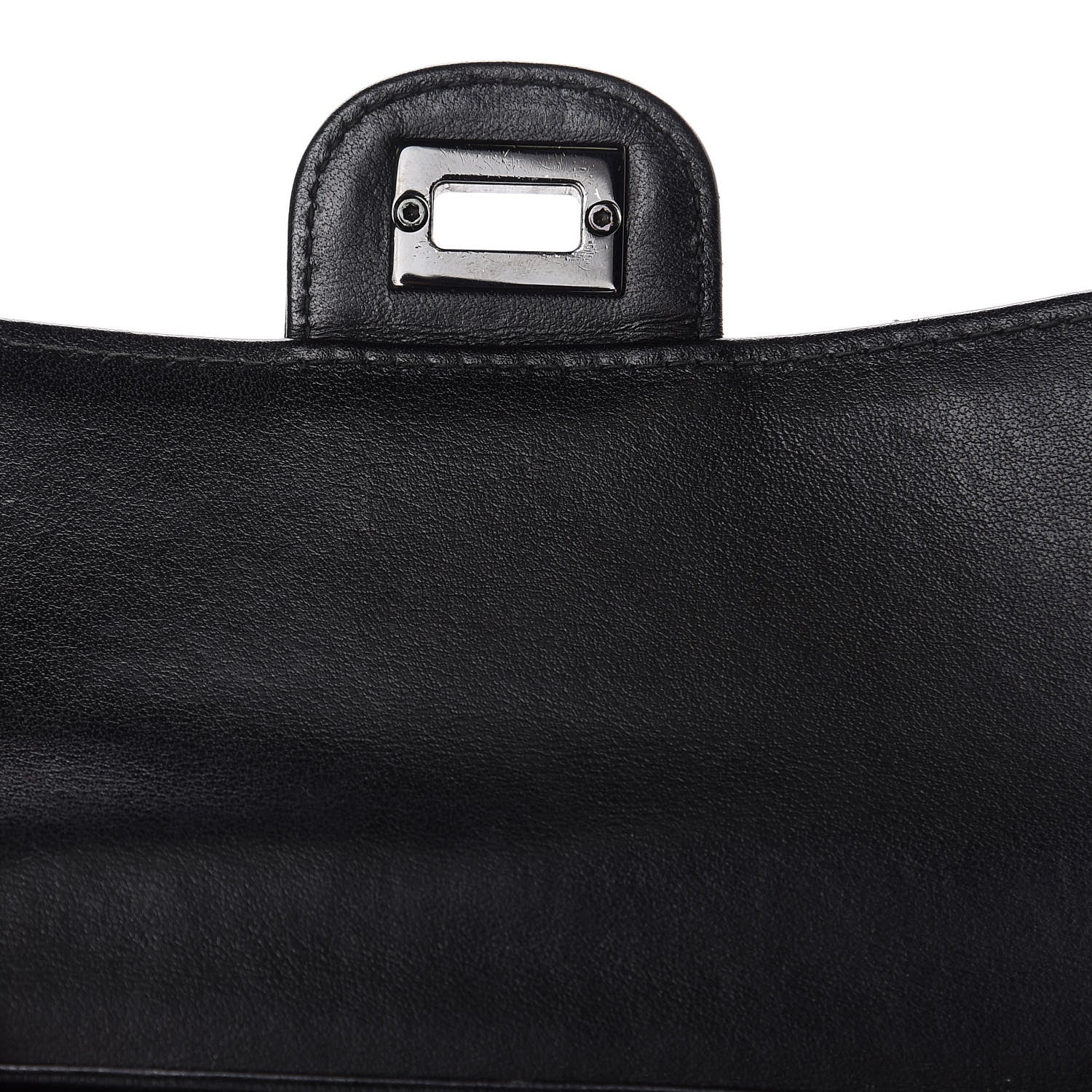 Chanel Aged Calfskin Chevron Quilted Reissue Medium Flap Wallet So Black 8 of 11