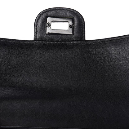 Chanel Aged Calfskin Chevron Quilted Reissue Medium Flap Wallet So Black 8 of 11