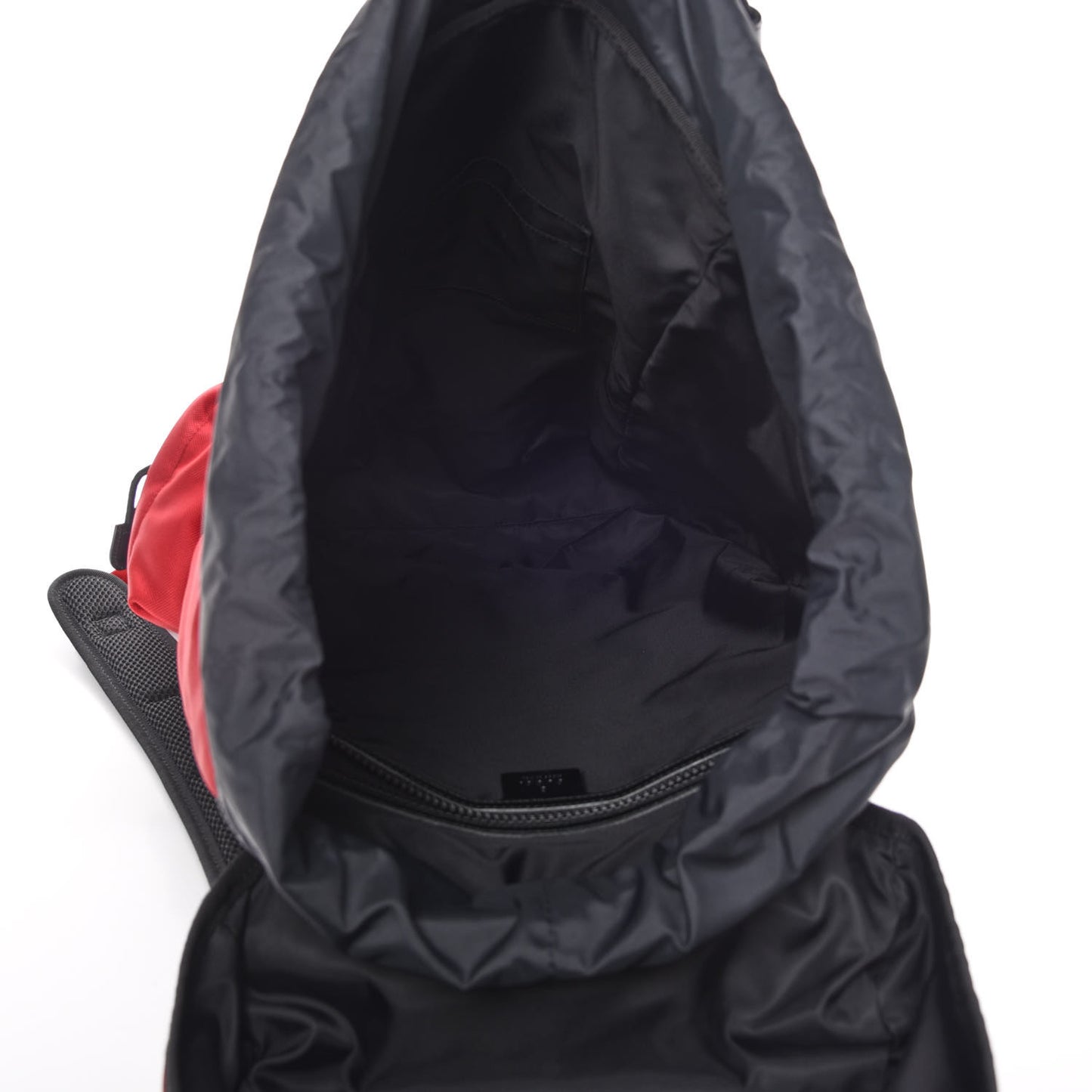 Techno Canvas Web Double Buckle Backpack Red