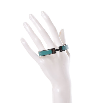 Hermes Enamel Narrow Clic Clac H Bracelet GM Malachite 2 of 7