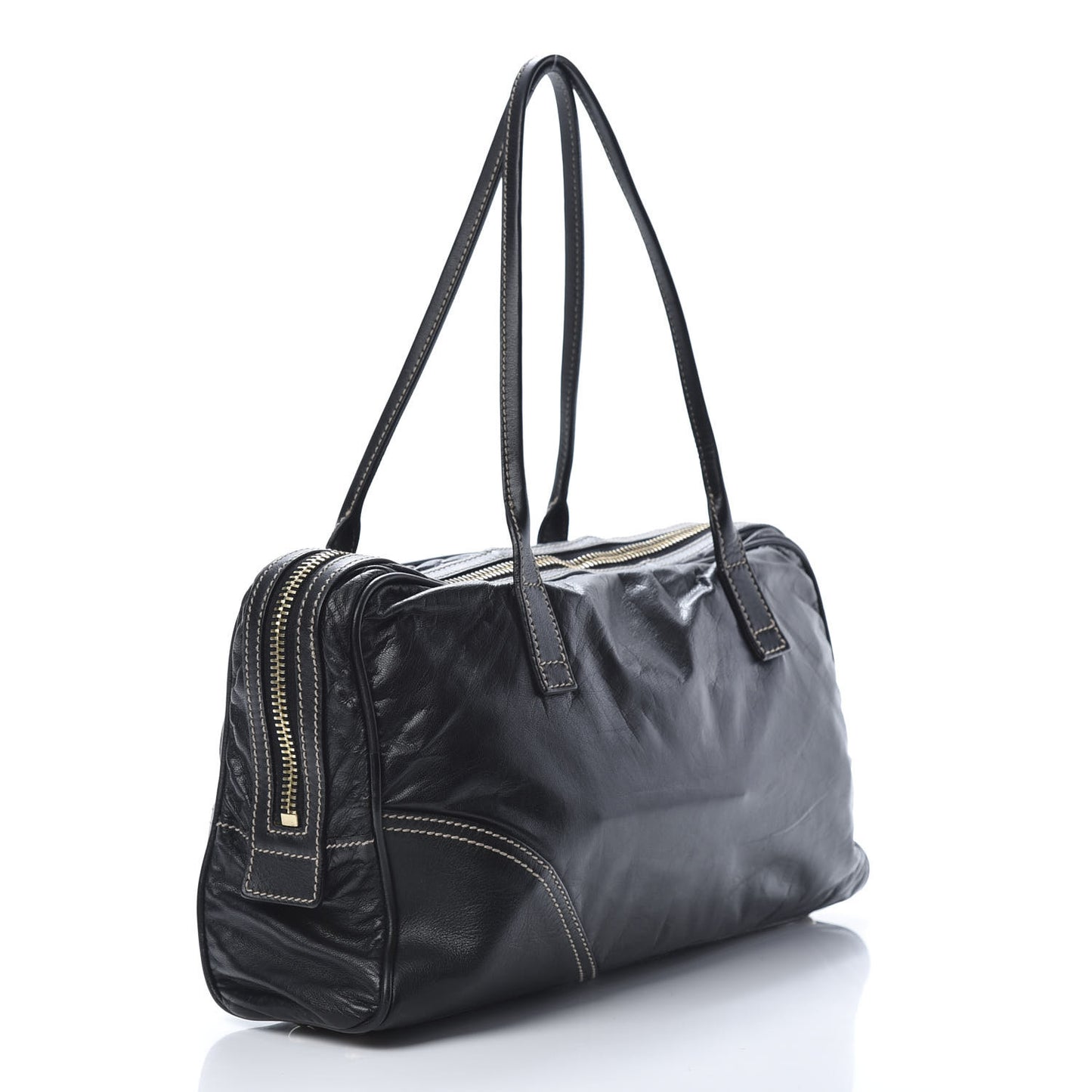 Calfskin Medium New Britt Boston Black