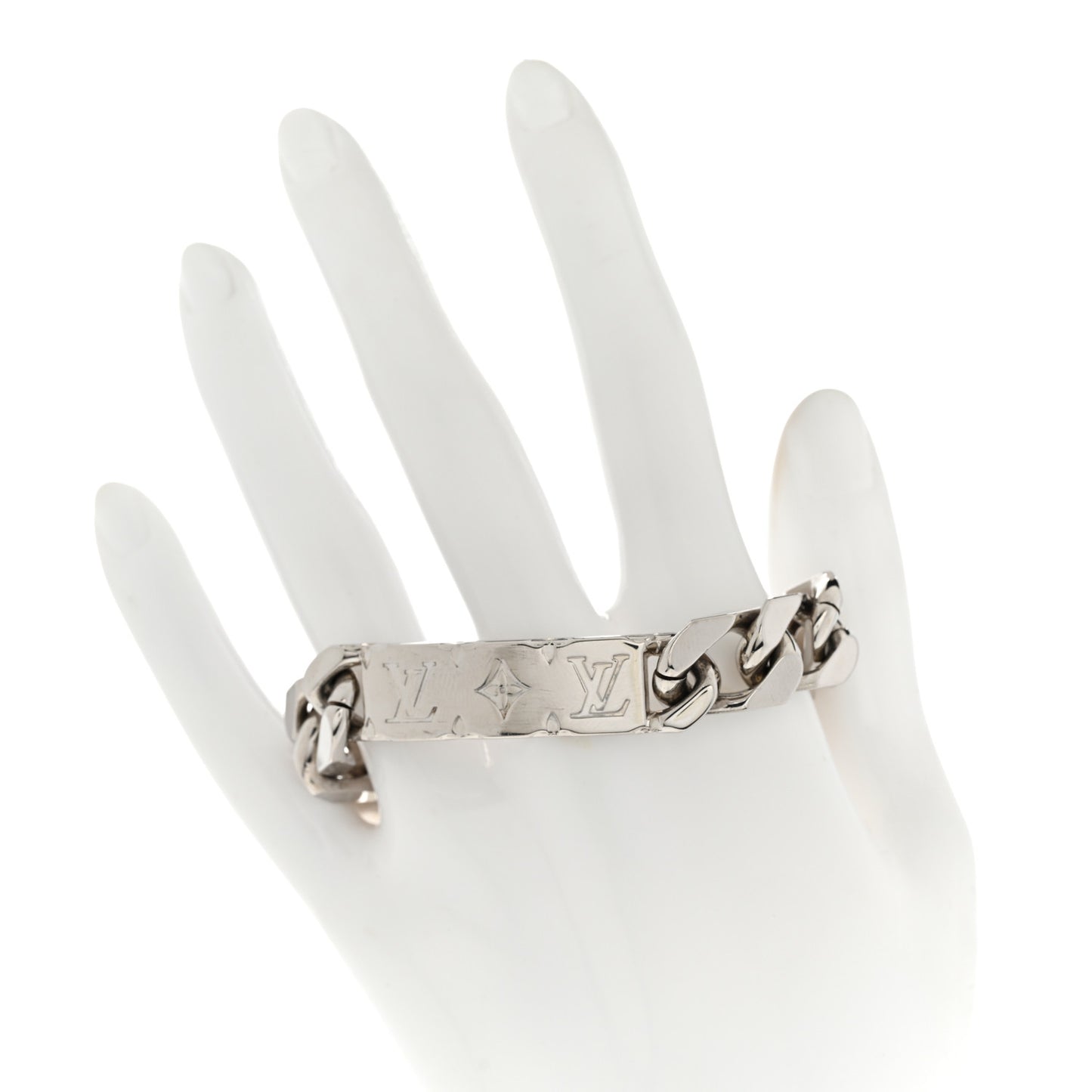 Monogram Chain Bracelet Silver