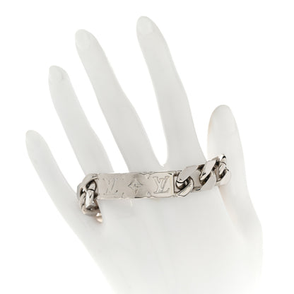 Louis Vuitton Monogram Chain Bracelet Silver 2 of 6