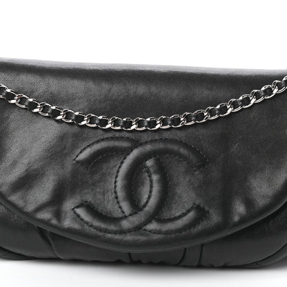 Chanel Lambskin Half Moon Wallet On Chain WOC Black 9 of 11