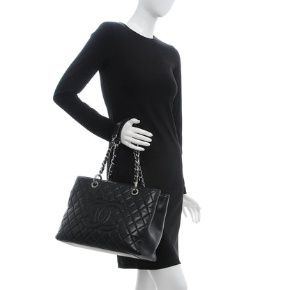 Chanel Caviar Quilted Grand Shopping Tote GST Black 2 of 7