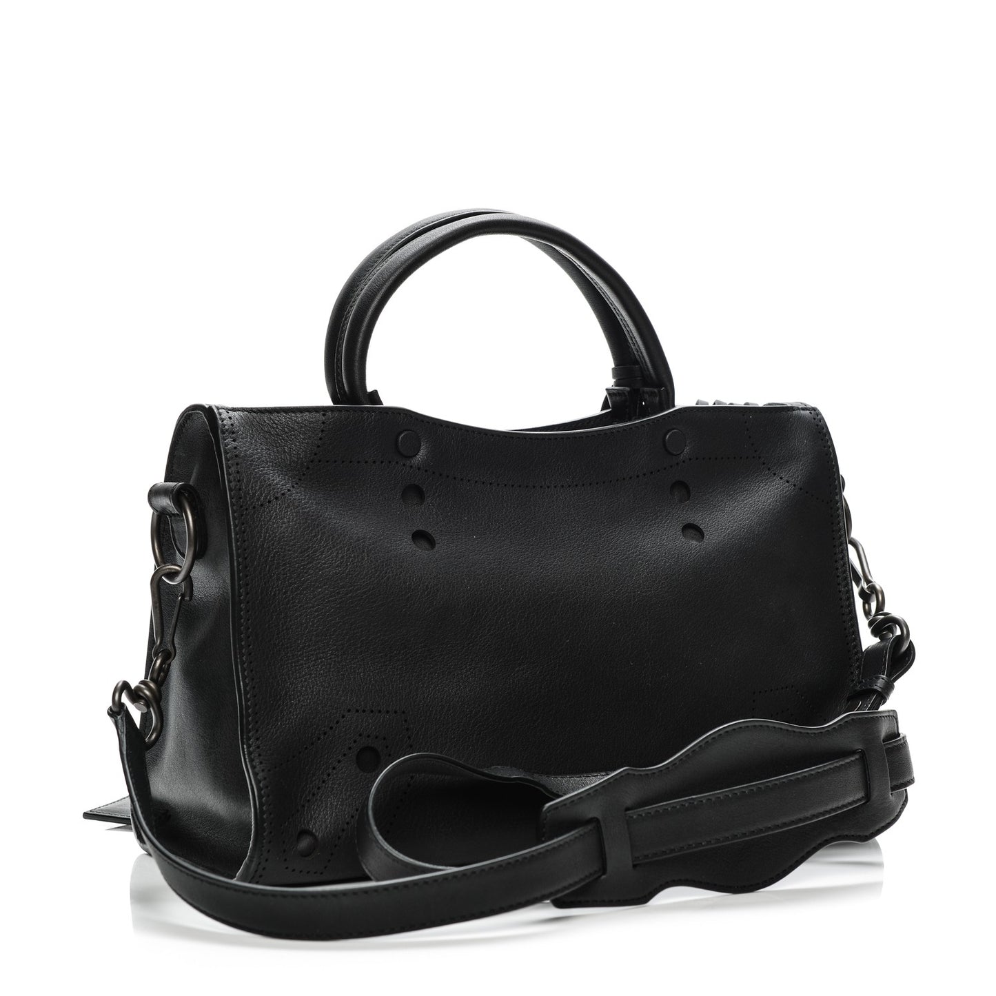 Veau Soyeux Perforated Blackout Hardware S City Black