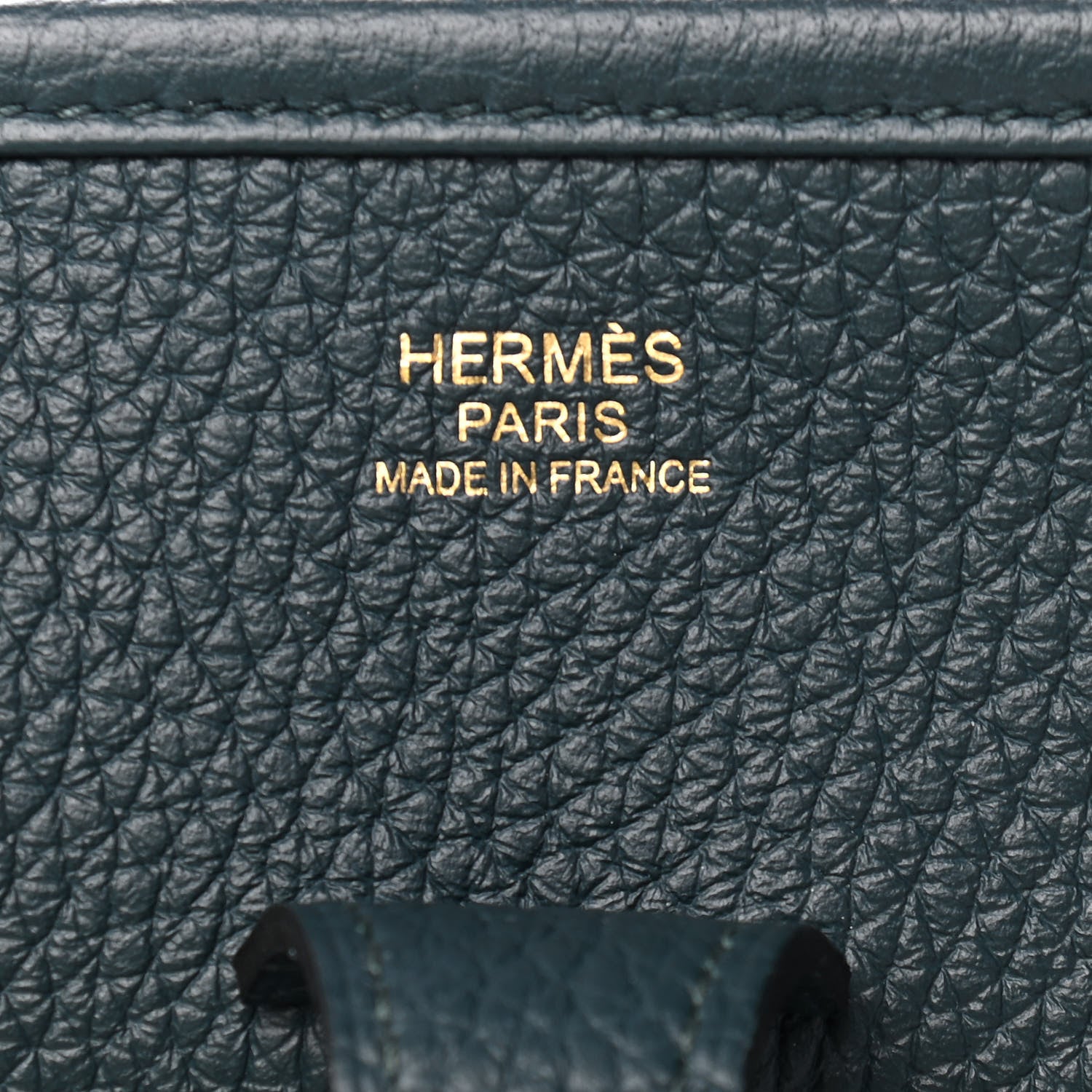 Hermes Taurillon Clemence Evelyne III PM Vert Cypress 7 of 8