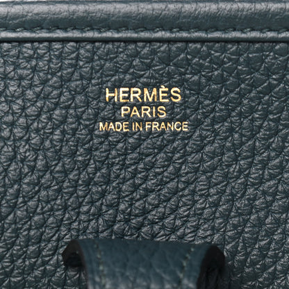Hermes Taurillon Clemence Evelyne III PM Vert Cypress 7 of 8