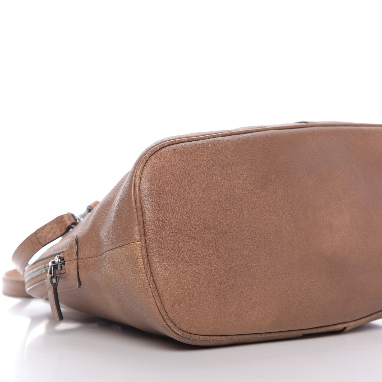 Calfskin Medium Web Dome Bag Brown