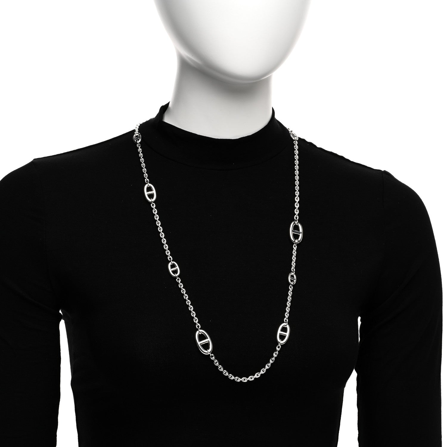 Hermes Sterling Silver Farandole Necklace 80 2 of 4