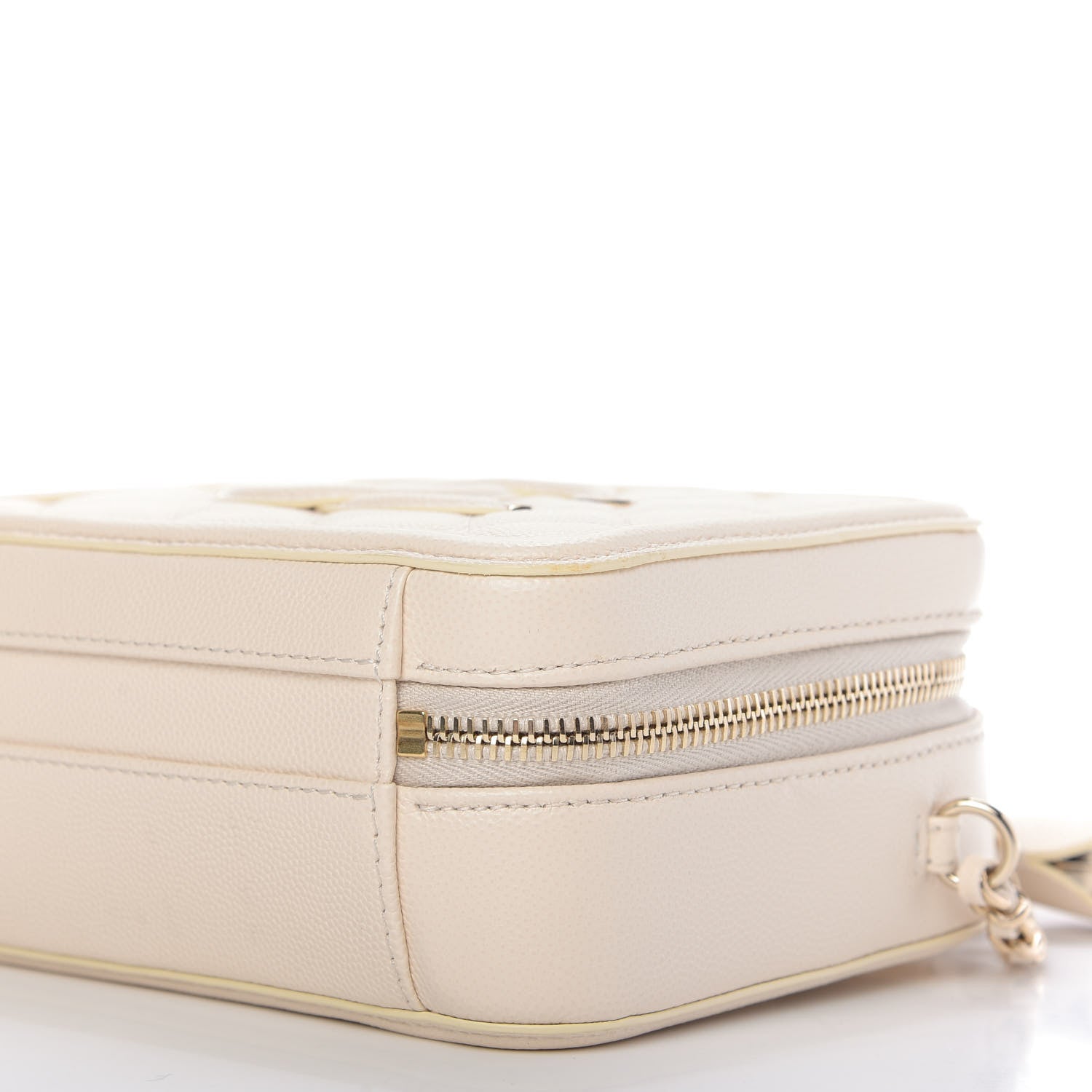 Chanel Caviar Quilted Small CC Filigree Vanity Case Light Beige 7 of 10