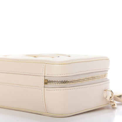 Chanel Caviar Quilted Small CC Filigree Vanity Case Light Beige 7 of 10