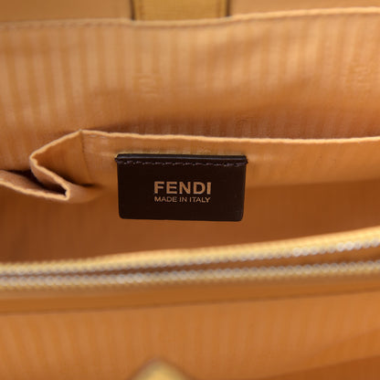 Fendi Vitello Elite Flamingo Regular 2Jours Tote Giallo Alchemy 7 of 15