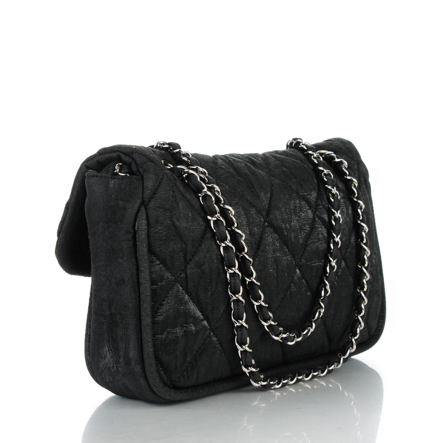 Chanel Coated Canvas Le Marais Flap Black 3 of 7