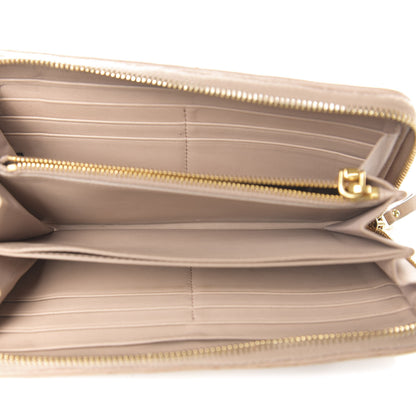 Miu Miu Matelasse Zip Around Wallet Cammeo 5 of 8