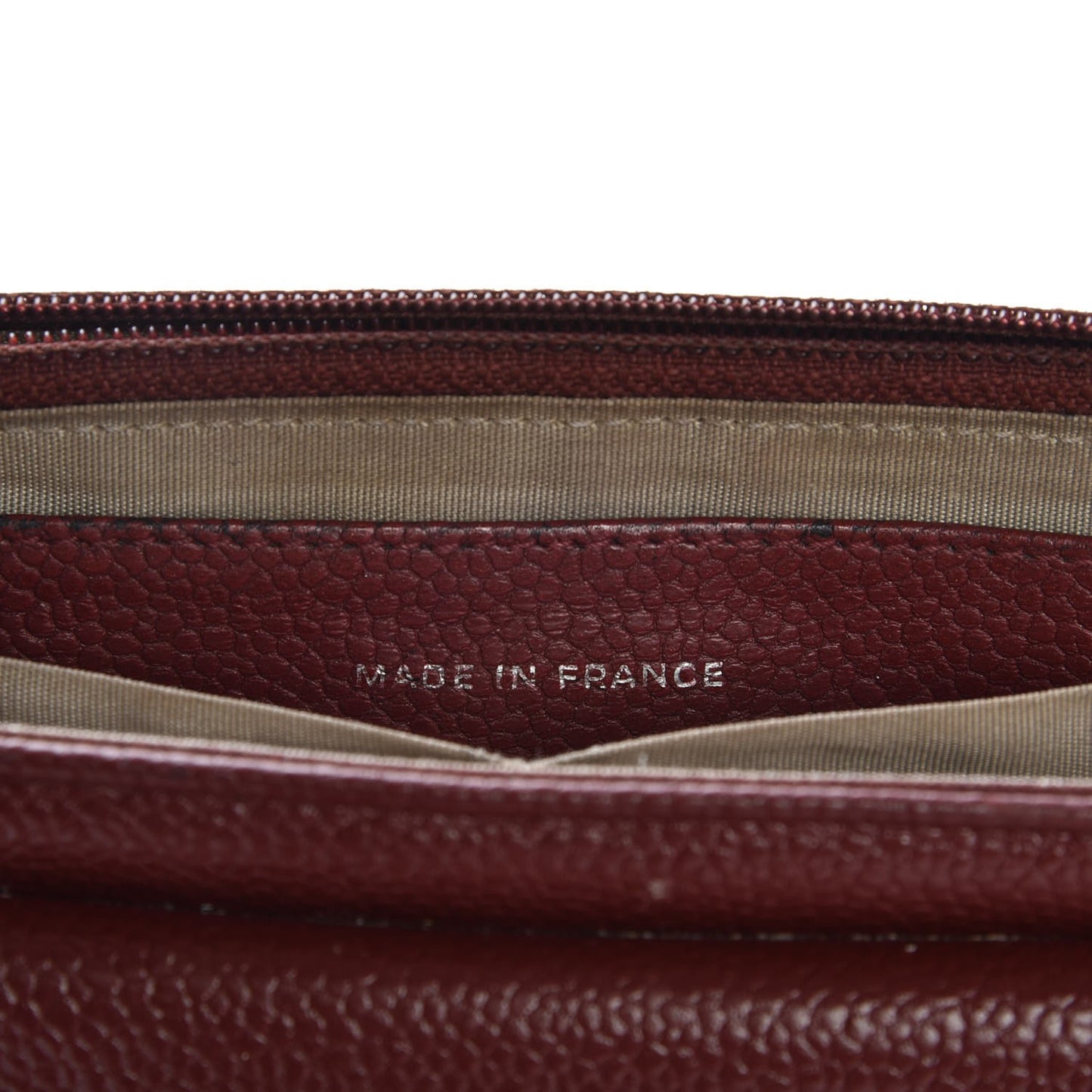 Caviar Half Moon Wallet On Chain WOC Dark Red