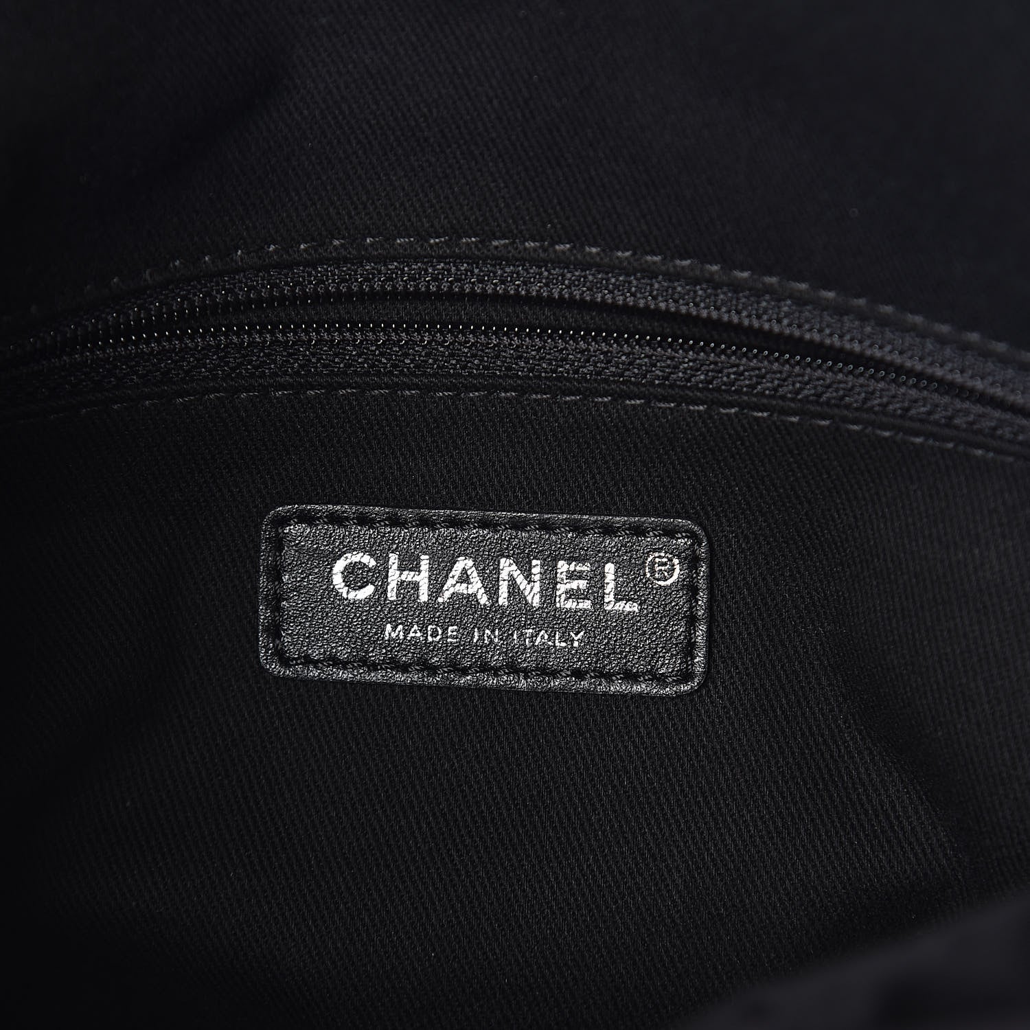 Chanel Shearling Large Deauville Round Bag Black 7 of 10