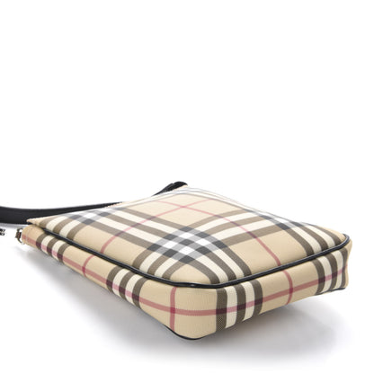 Burberry Haymarket Check Crossbody Bag Black 4 of 10