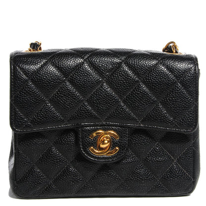 Chanel Caviar Quilted Mini Square Flap Black 1 of 8
