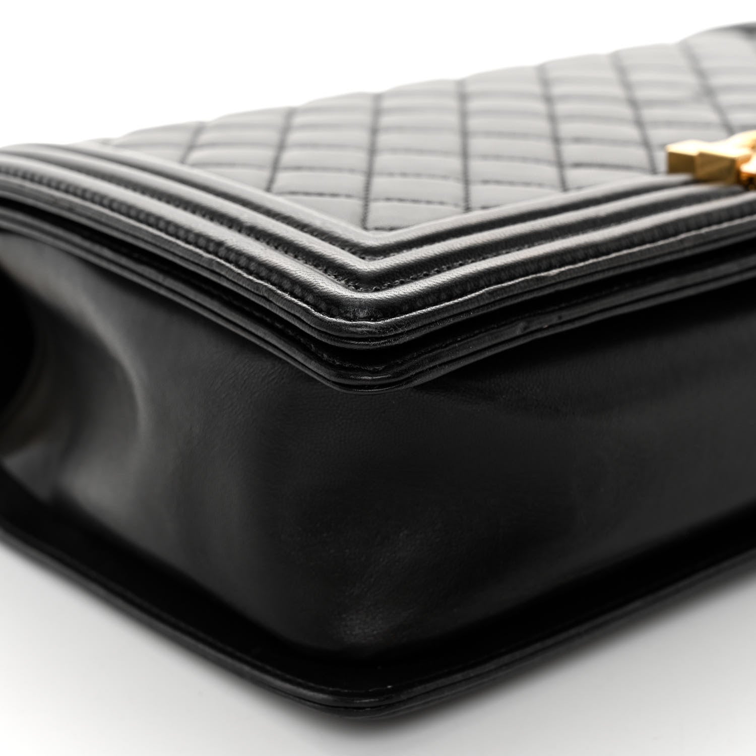 Chanel Lambskin Quilted New Medium Boy Flap Black 9 of 10