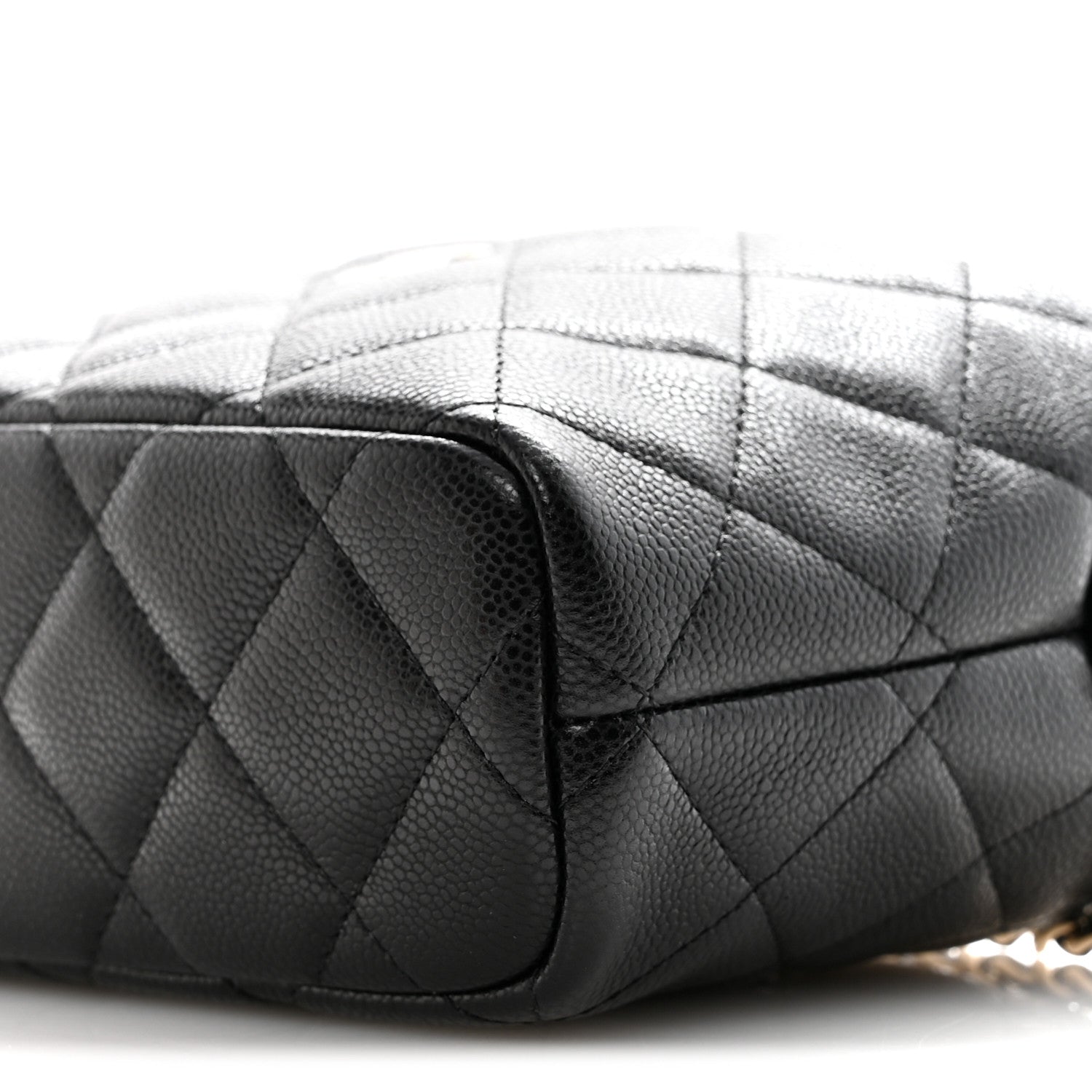 Chanel Caviar Quilted Hobo Clutch With Chain  Black 10 of 11