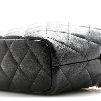 Chanel Caviar Quilted Hobo Clutch With Chain  Black 10 of 11