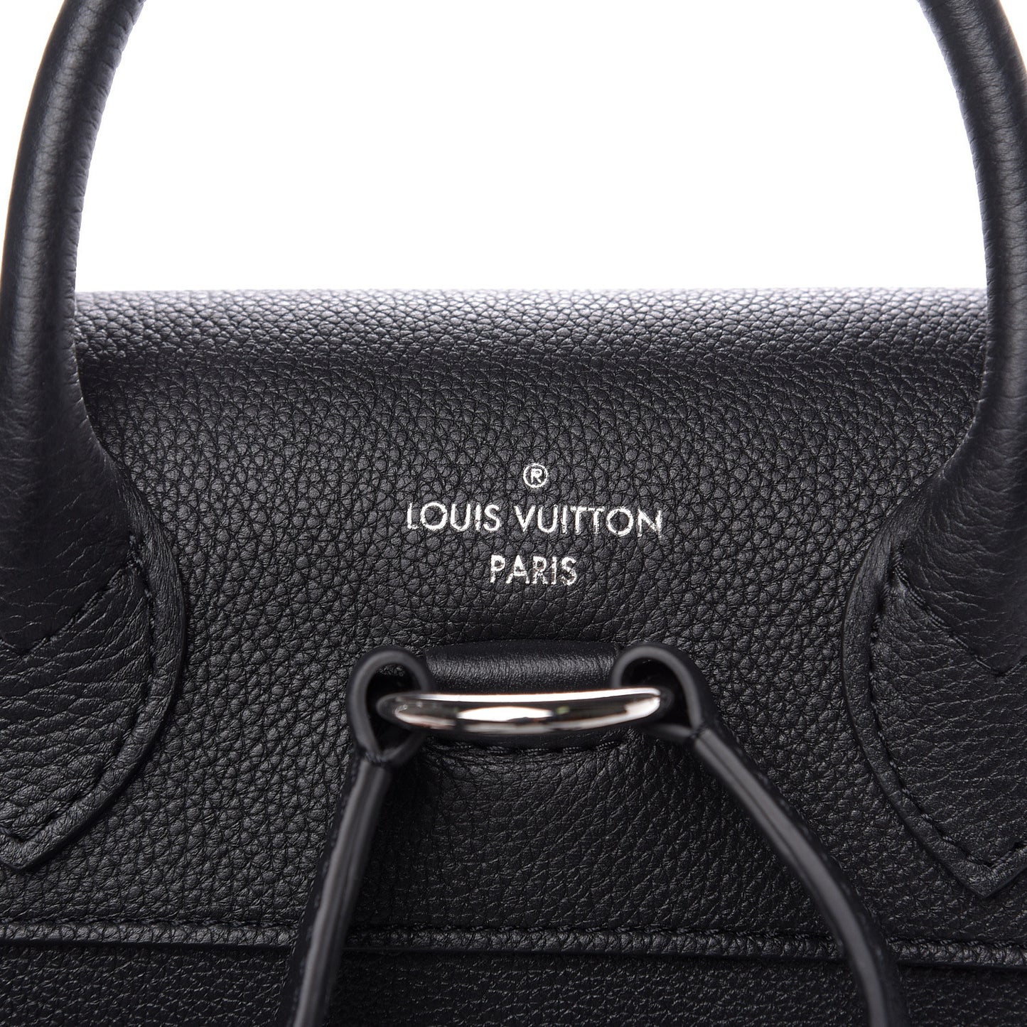 Calfskin Lockme Backpack Black