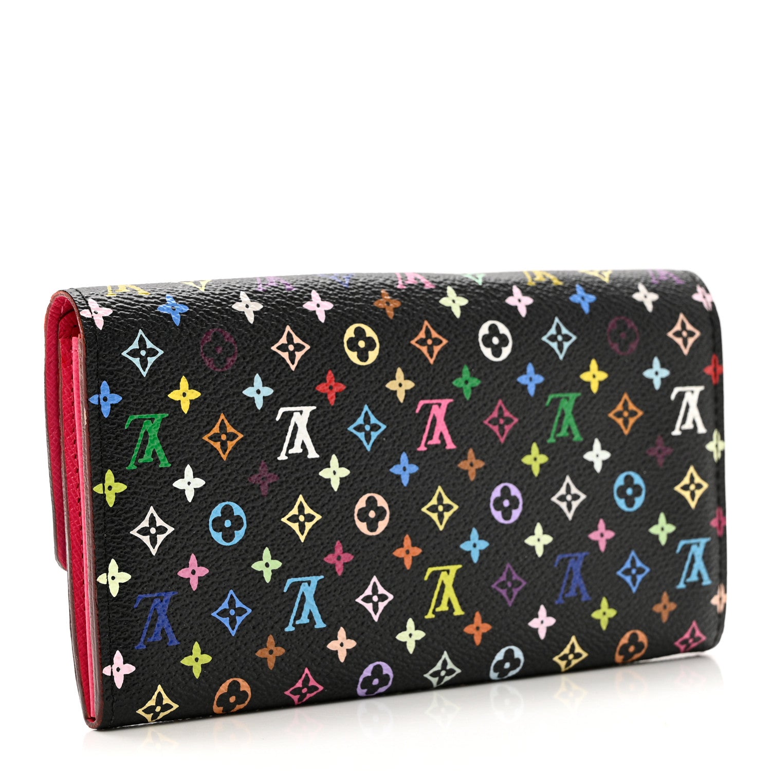 Louis Vuitton Monogram Multicolor Sarah Wallet Black Grenade 2 of 7