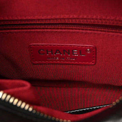 Chanel Aged Calfskin Quilted Small Gabrielle Hobo Black 6 of 10