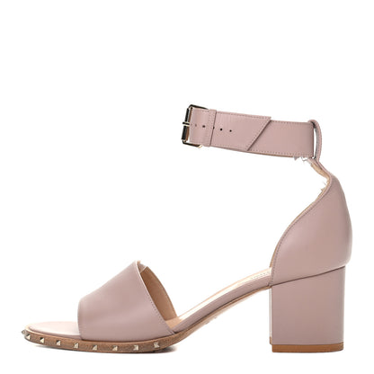 Valentino Garavani Nappa Soul Rockstud 65mm Sandals 38.5 Poudre 1 of 14