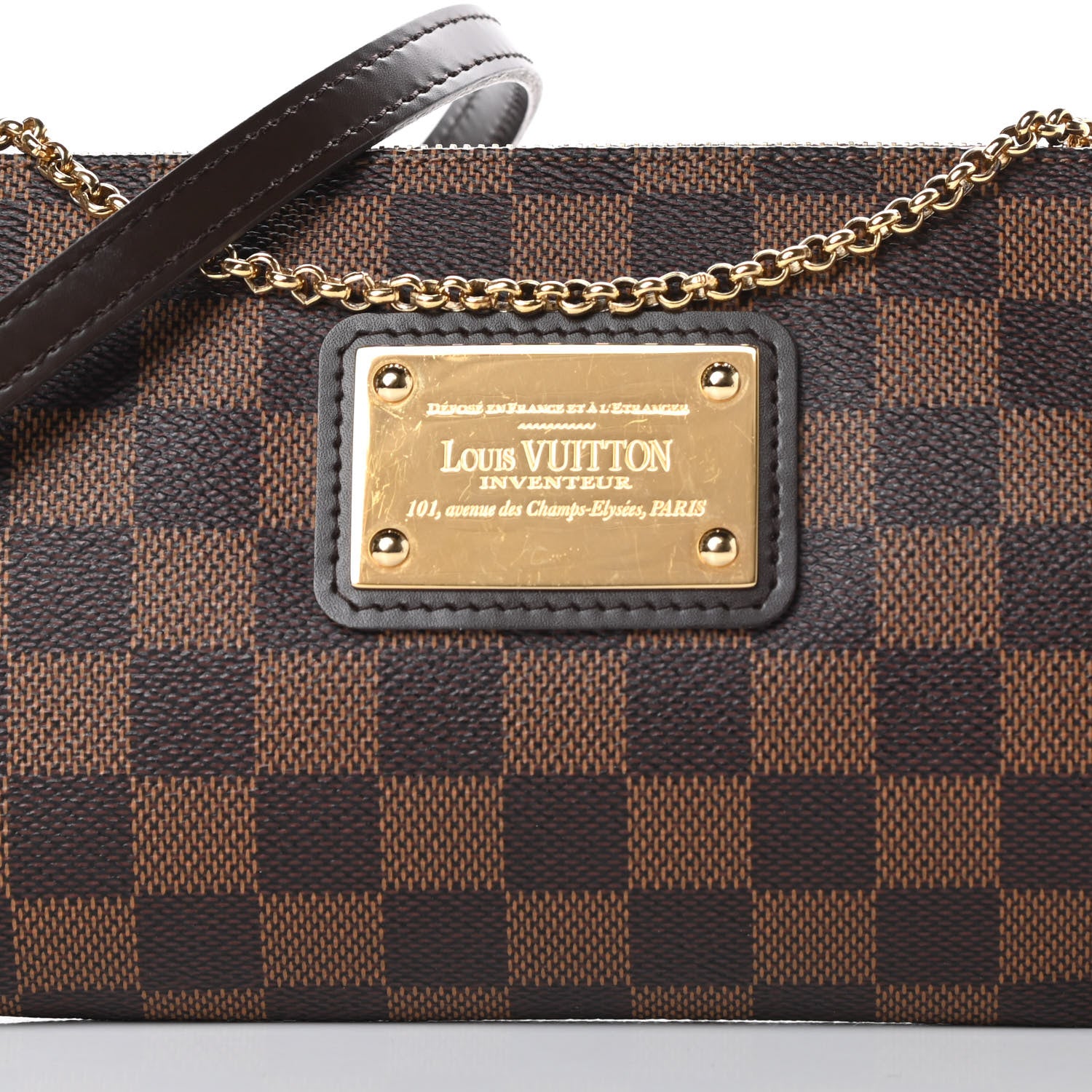 Louis Vuitton Damier Ebene Eva Clutch 8 of 10