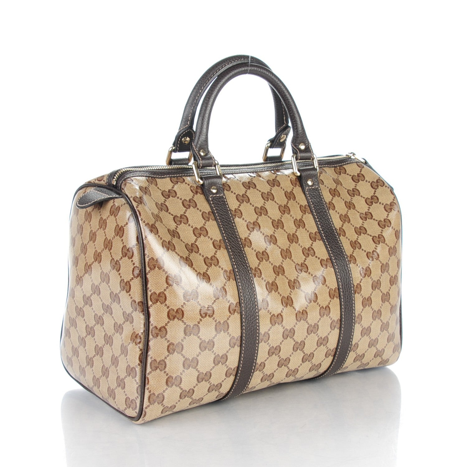 Gucci Crystal Monogram Medium Joy Boston Dark Brown 4 of 10