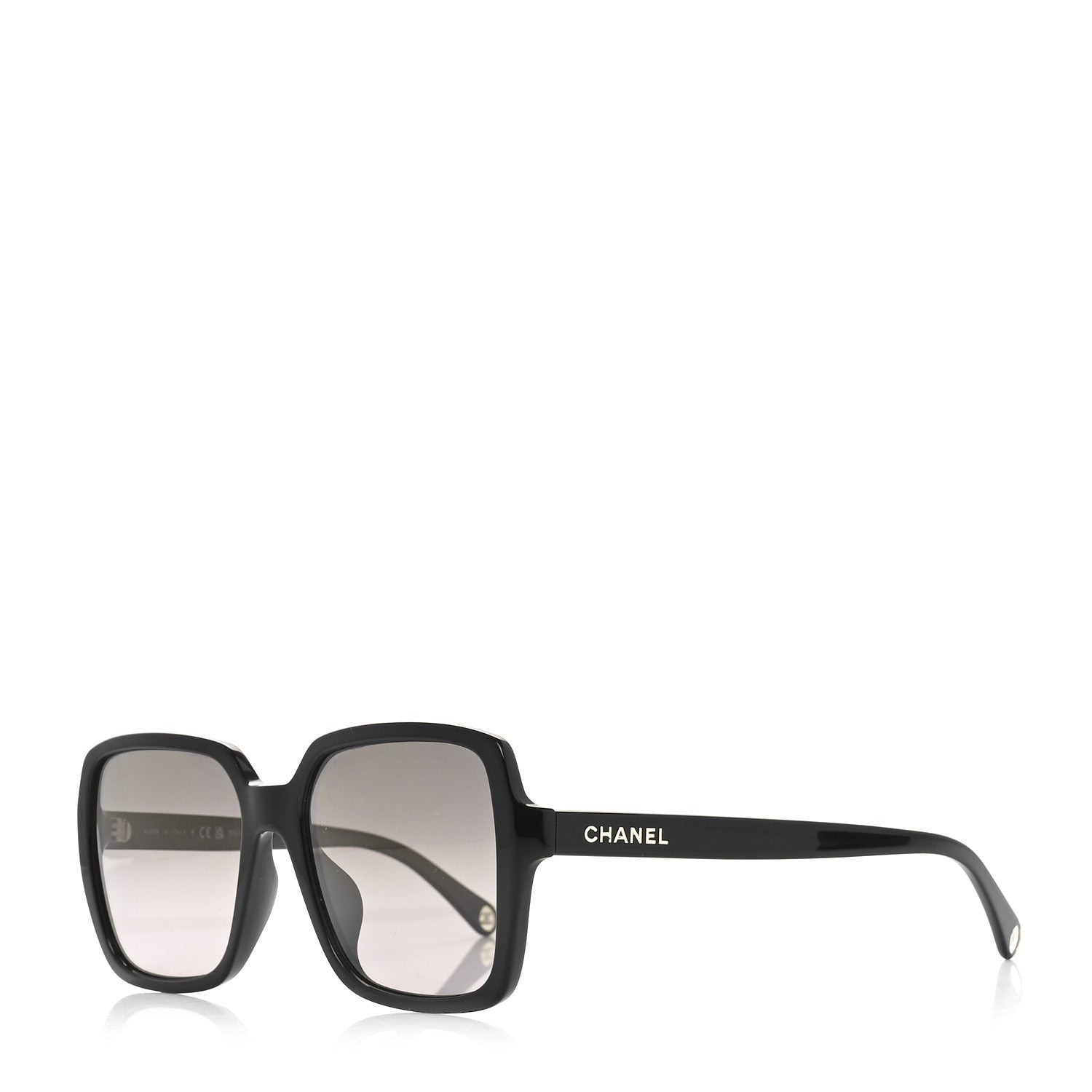 Chanel Acetate Square Sunglasses 5505-A Black 1 of 8