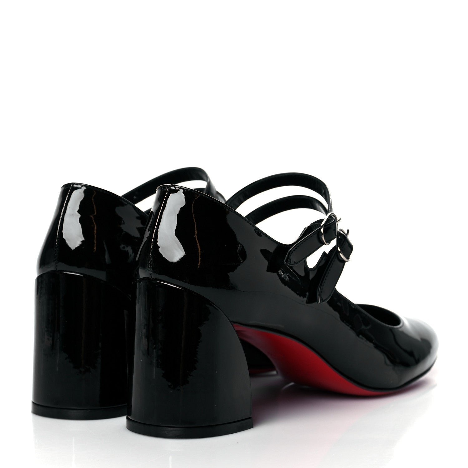 Christian Louboutin Patent Miss Jane Mary Janes 55 Pumps 40.5 Black 4 of 7